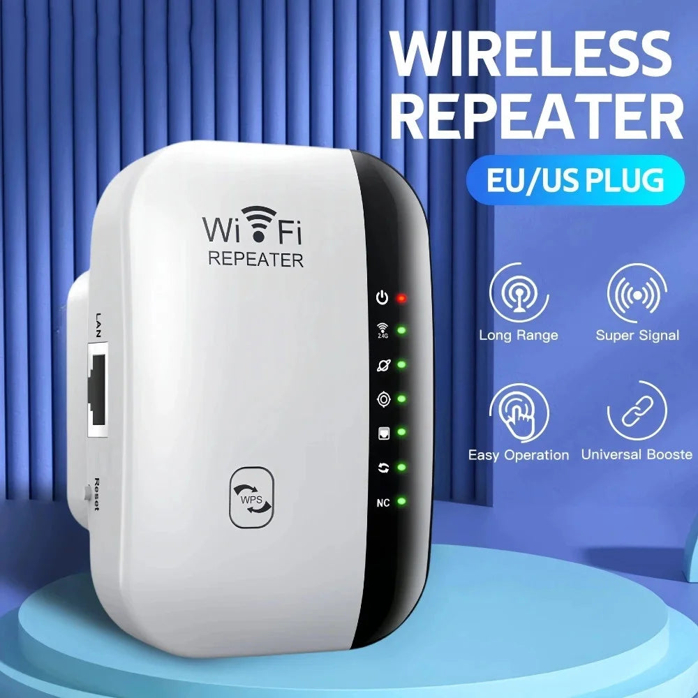 300Mbps WIFI Repeater Remote Wi-Fi Amplifier 802.11N Wifi Signal Booster Network Amplifier for Home/Office Wireless Repeater