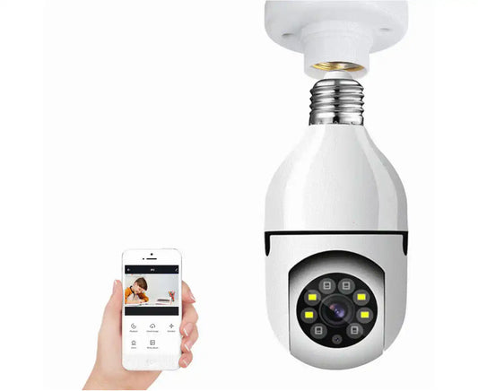 Panoramic 360° Wifi Camera Light 1080P Security IP Camera Night Vision E27 Bulb